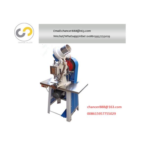 Automatic single side eyeleting machine, one head station eyelet punching machine