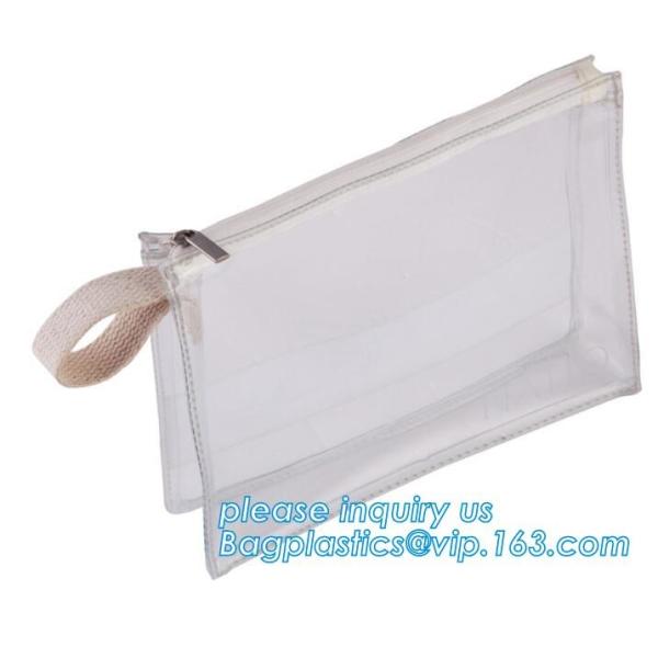 Biodegradable Customised printing Clear PVC Cosmetic Standup k Pouch,Toiletries Cosmetic Pvc Pouch With Marble Dig