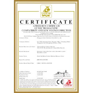 Dongguan Lixian Instrument Scientific Co.,LTD Certifications