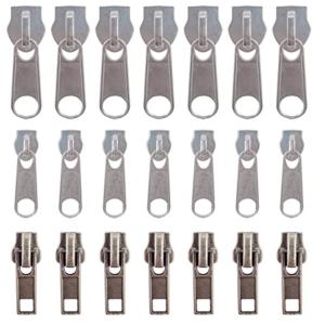 Cheap DIY Craft Silver Metal Zipper Sliders Replacement Antioxidant Rust Resistance Antitear for sale