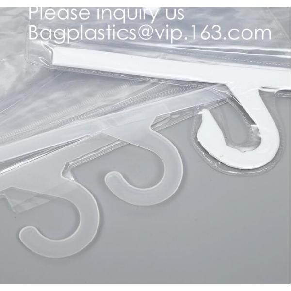 Transparent PVC hanger hook plastic bags for clothes packing,Better Protect and store CD's, books, magazines, papers and
