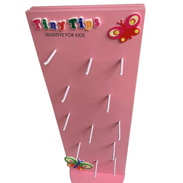 Modern Wooden Display Stand Free Standing Turning Display Stand Tiny Tips Sensitive For Kids