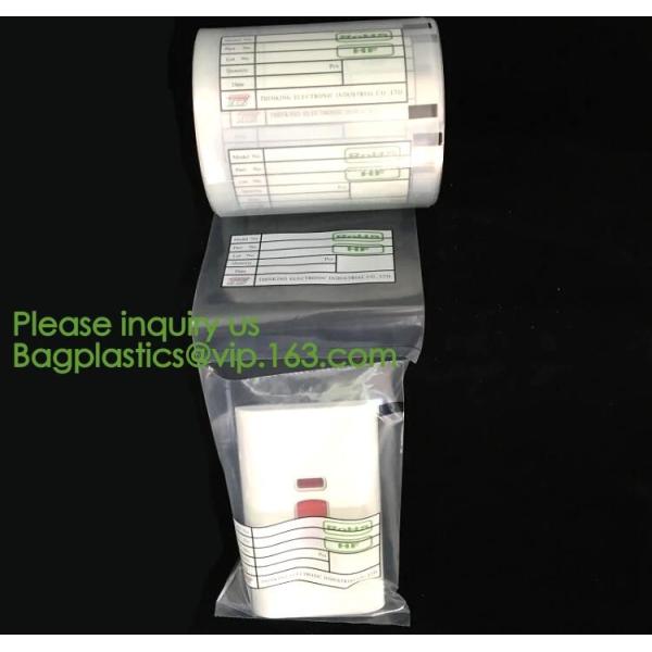 custom design degradable clear self adhesive seal plastic auto bag,Bag sealing pre-opened poly bags on a roll,transparen