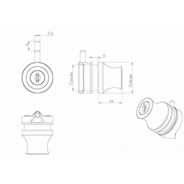 214 Double Glass Door Lock Double Swinging Glass Door Lock