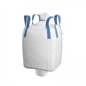 China 1.5 Tons Industrial PE Liner Bitumen FIBC Big Bag PP Woven Bulk Bag For Concrete Construction Materials on sale