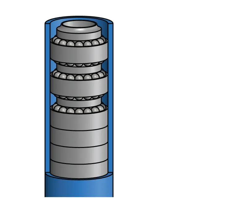 Mud Motor Bearing for Oil Drilling Machine Tungsten Carbide Radial Bearing Tc Bearing 128807K 36*60*91mm