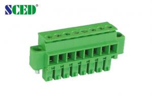 Cheap Pluggable Terminal Block Plug Female Sockets 2P-20P Pitch 3.81mm 300V 8A Plug-in Terminal Block for sale