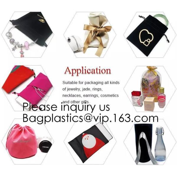 Soft Offwhite and Red PU Leather Bag For Packaging,Custom Pink Brown Faux Leather Drawstring Pouch Faux Leather Jewelry