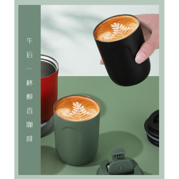 Stainless Steel Coffee Cup Travel Mug Double Wall Vacuum Cup Reusable Tumbler Cup For Car Thermos With Lid For Keep Hot/Ice Coffee