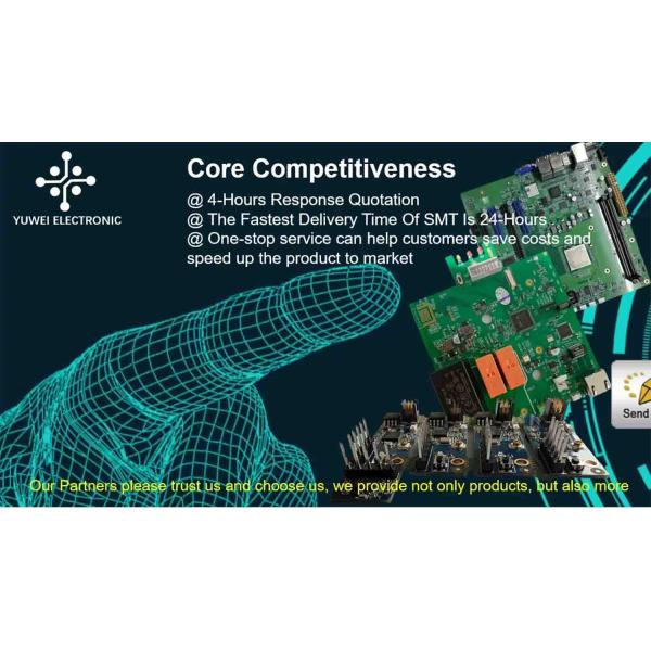 0.5oz PCB PCBA Assembly 24 Layers PCB Prototyping Assembly Green