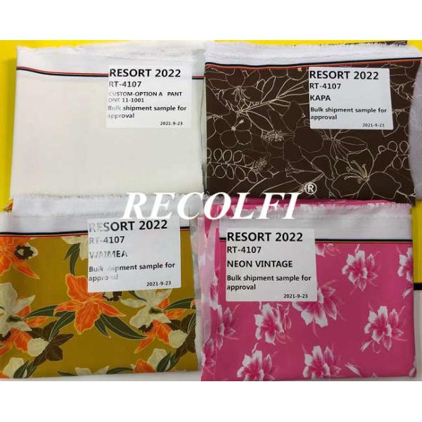 200GSM Repreve Swimwear Fabric For Color Lab Dips And Digital Print Strike - Offs