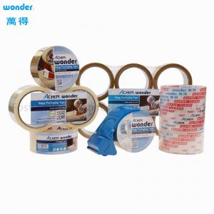China Semi Transparent BOPP Packaging Tape Marketing 0.038mm Water Based on sale