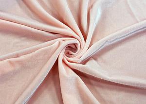 Cheap Stretchy Micro Velvet Fabric / Misty Rose Outdoor Velvet Fabric 160cm Width for sale