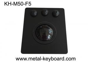 Cheap 50mm Black Panel Mount Trackball High Sensitivity PS/2 / USB Interface OEM/ODM Avaliable for sale
