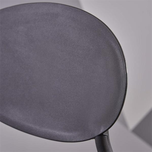 Modern Simple Design Stackable PP Plastic Cafe Outdoor Dining Chairs in Custom Colors for Outdoor Seating