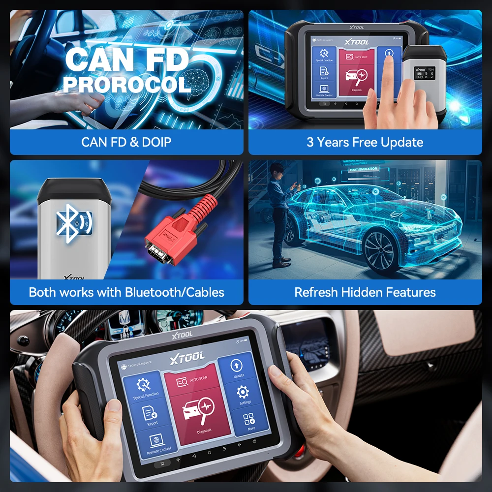 XTOOL D9SPro ECU Coding Program Automotive Diagnostic Tool Key Programming 42+ Resets All Key lost Upgraded of XTOOL D9P