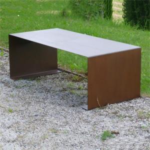 Cheap Outdoor and Indoor Minimalist Design Patio Furniture Corten Steel Bench Legs for sale