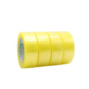 Buy cheap 48mm Width Transparent Yellow Bopp Packing Tape Carton Sealing Film Making Tape from wholesalers