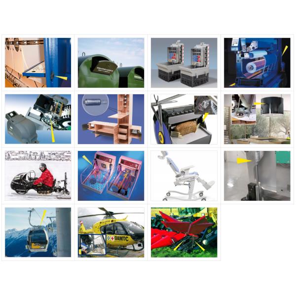 GXB28-900 test data anti wire rope vibration isolators machine tool equipment