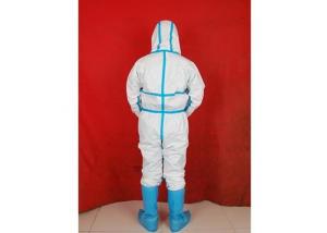 Cheap Waterproof Disposable Isolation Gowns , Protective Clothing Disposable Single Use for sale