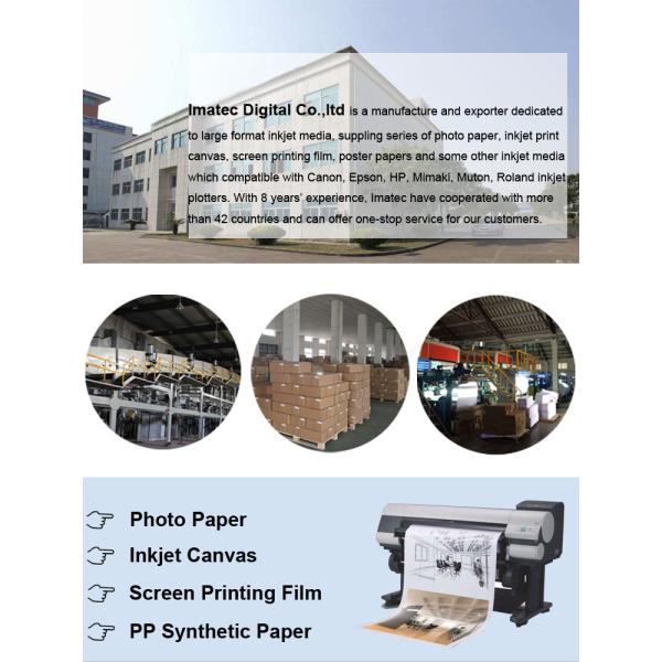 Digital Inkjet Matte Poly Cotton Canvas Roll Printable For Eco Solvent Inks