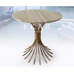 Buy cheap American Modern Style Nature Marble Top Small Side Coffee Table from wholesalers