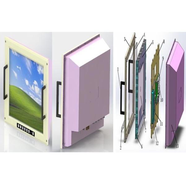 Rugged vehicular and shipboard LCD