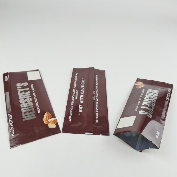 Cannabinoids Chocolate Bar Recyclable Plastic Bag Digital Printing Foil Bag