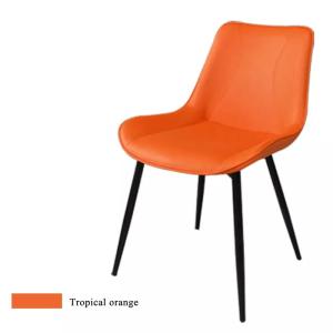 Cheap Nordic Style Foam Filled Metal Padded Dining Chairs Wear Resistance for sale