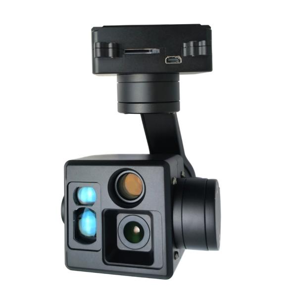Two fixed focal length EO +1100m LRF Small Gimbal Camera