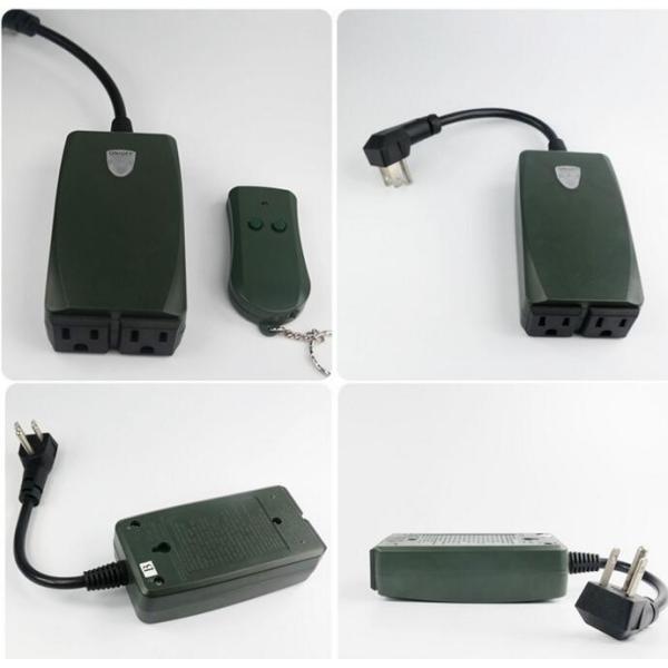 Outdoor Remote Control Outlet , Wireless Light Switch Socket Waterproof Wholesale