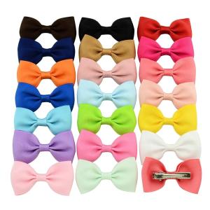 20 Colors  Grosgrain Ribbon Hair Bows Headbands Baby Alligator Bow Clips  2.75 Inch
