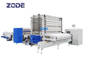China Siemens 400m/ Min 7.5KW Toilet Paper Converting Machine Horizontal PLC on sale
