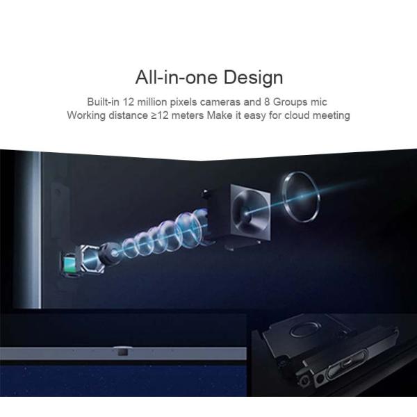 75 Inch built in camera Interactive Conference LED Smart Board Whiteboard