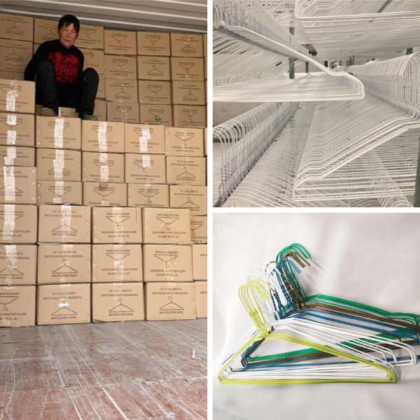 White Color 16 Inch 1.9mm Powder Coated Wire Hangers with good price