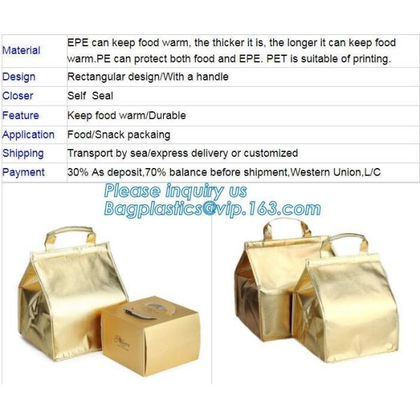 Freezer Bags Color Cold Insulation Waterproof Convenient Portable Ice Meal Packages Refrigerator Cooler Lunch Bag bageas