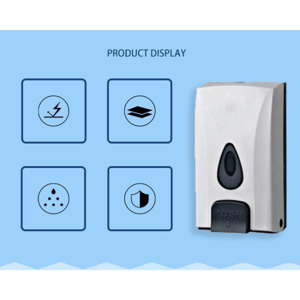 ABS Plastic 1000 ML Wall Mounted Hand Sanitizer Dispenser