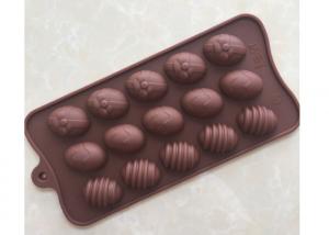 Cheap Easter Egg Chocolate Candy Molds 15 Cavity For Pastry Shop / Restaurant for sale
