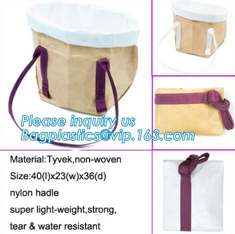 Soft Envelope Tyvek Clutch Bag, Dupont Cosmetic Makeup Bag with Handle Waterproof Creative Dupont Paper Tyvek Clutch Pur