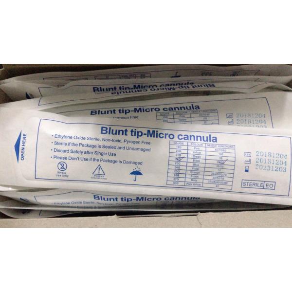 Safety Medical Blunt Tip Micro Cannula Needle for filler