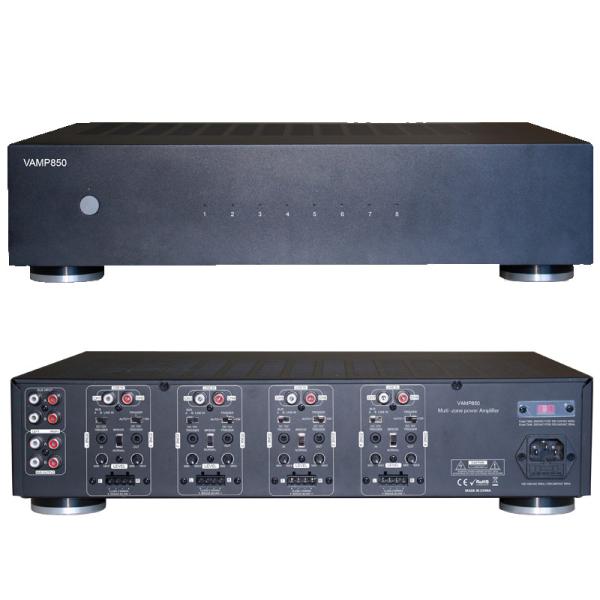 Class D 4 Zone Multi Channel Amplifiers Distributed 19 Inch Rack Mount Power Amplifier