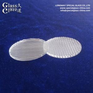Cheap OEM Borosilicate Linear Glass Spread Lens For Lighting Fixtures for sale