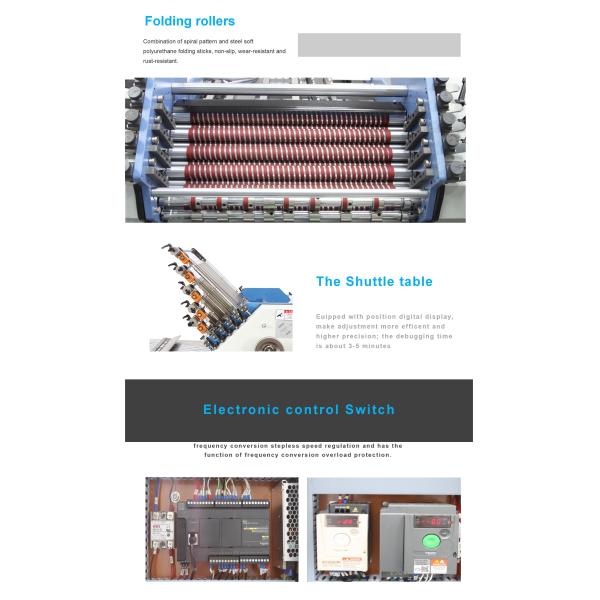 360mm A4 Paper Folding Device , Auto Folder Machine With Position Digital Display