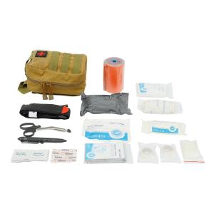 Cheap Dog Tactical First Aid Kit For Belt Emergency Supplies Survival Small Ifak Pouch Rip Away for sale