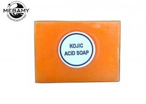 Cheap Natural Antibacterial Kojic Acid Soap Orange Skin Lightening For Face / Body for sale
