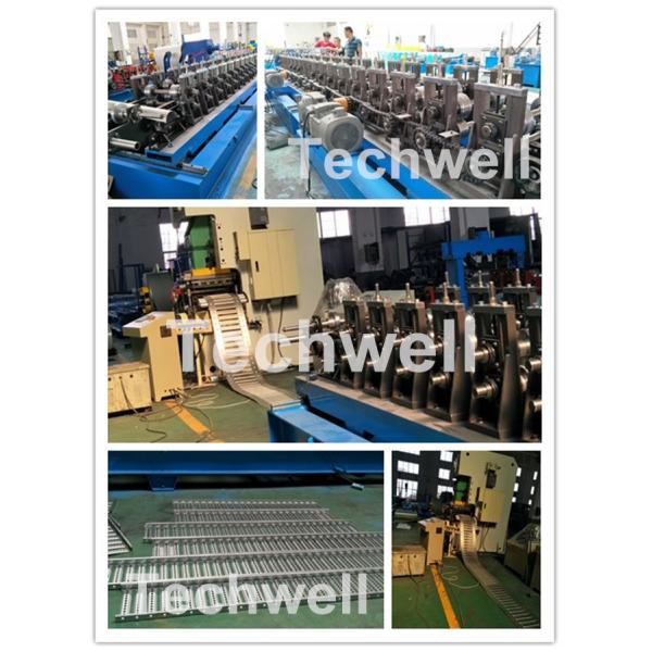 Pre Cutting Press Cable Tray Bending Machine 80mm Shaft