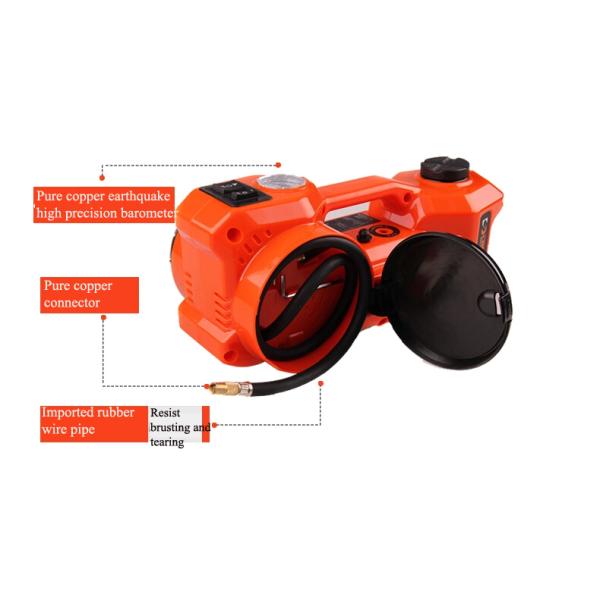 emergency tyre change tools 3 tons auto lift electric jack with wrench and air compressor