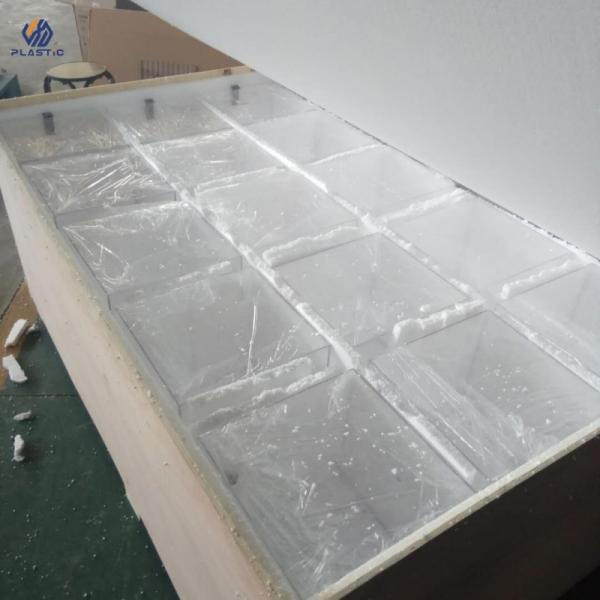 Fire Proof Rectangular Acrylic Toy Display Case Waterproof Customized Design