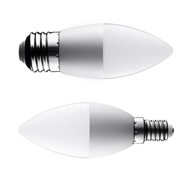 3/5/7/9W Dimmable Indoor LED Light Bulbs Candle Shape Aluminum