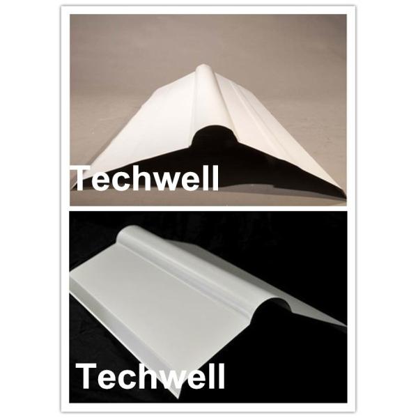 Roof Ridge Cap Roll Forming Machine With Single Chain Transmission , 15 Stands of Forming Stations